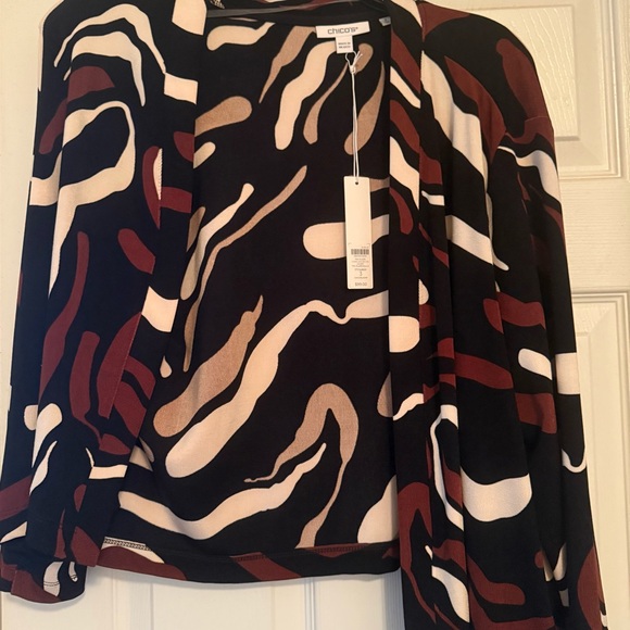 Chico's Abstract Patterned tank dress with Jacket - Picture 5 of 7